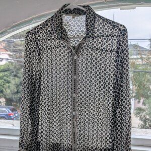 Max Studio Blouse Button Up Chic Polished Top